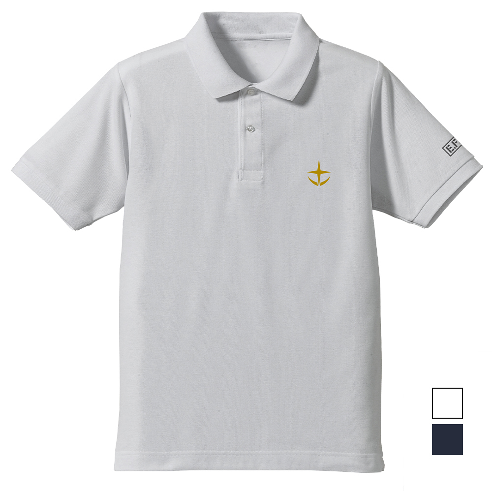 Cospa 1006 地球連邦軍 刺繍ポロシャツ [機動戦士ガンダム]白色