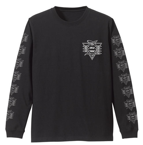 Cospa 0707 EVANGELION ｾﾞｰﾚ 袖ﾘﾌﾞﾛﾝｸﾞｽﾘｰﾌﾞTｼｬﾂ/黑色