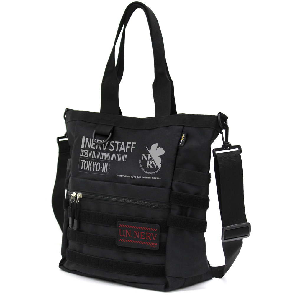 Cospa 0707 EVANGELION ﾈﾙﾌ ﾌｧﾝｸｼｮﾅﾙﾄｰﾄﾊﾞｯｸﾞ/黑色