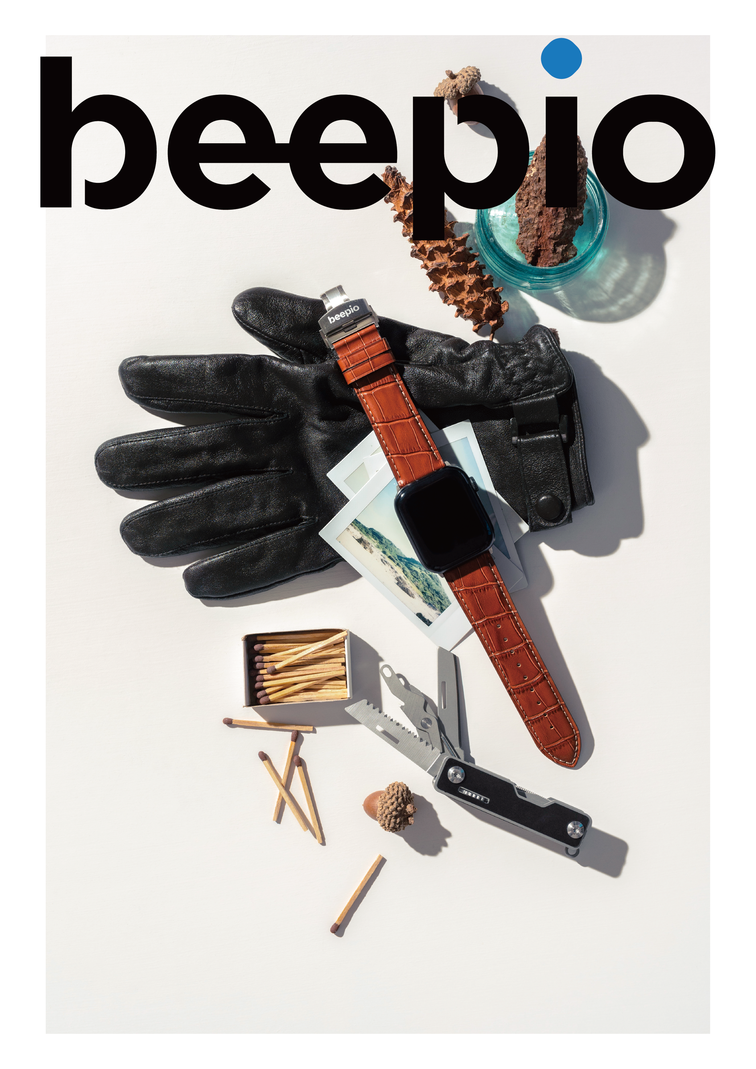 beepio 智慧錶帶 - 灣鱷魚紋款 （無晶片）