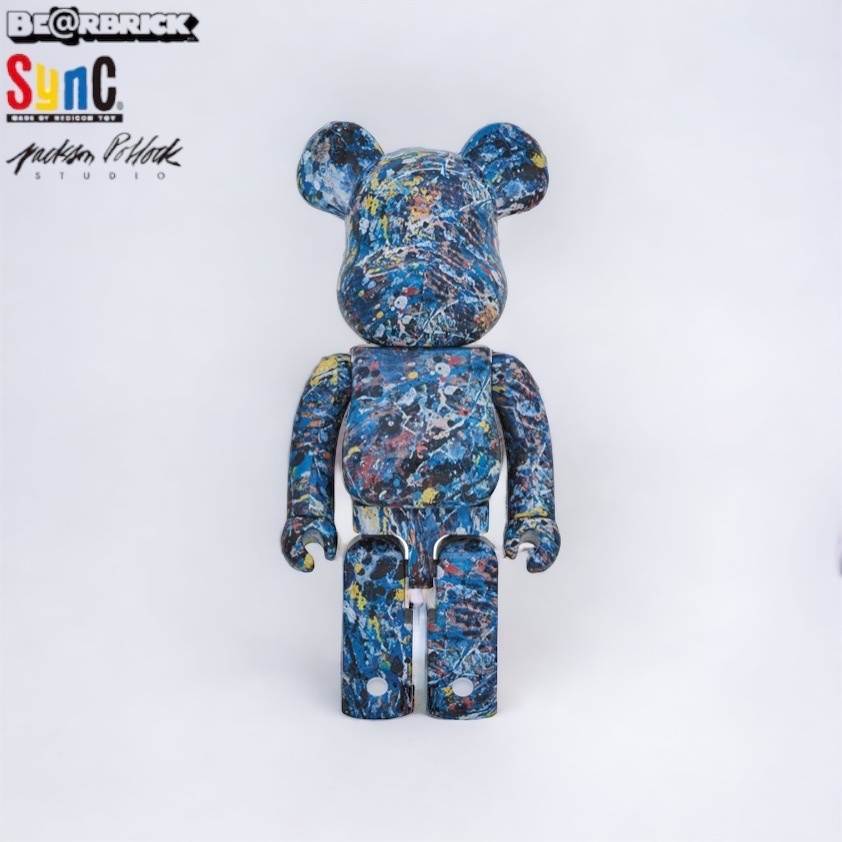 Bearbrick 1000% Jackson Pollock Studio WATER PRINT