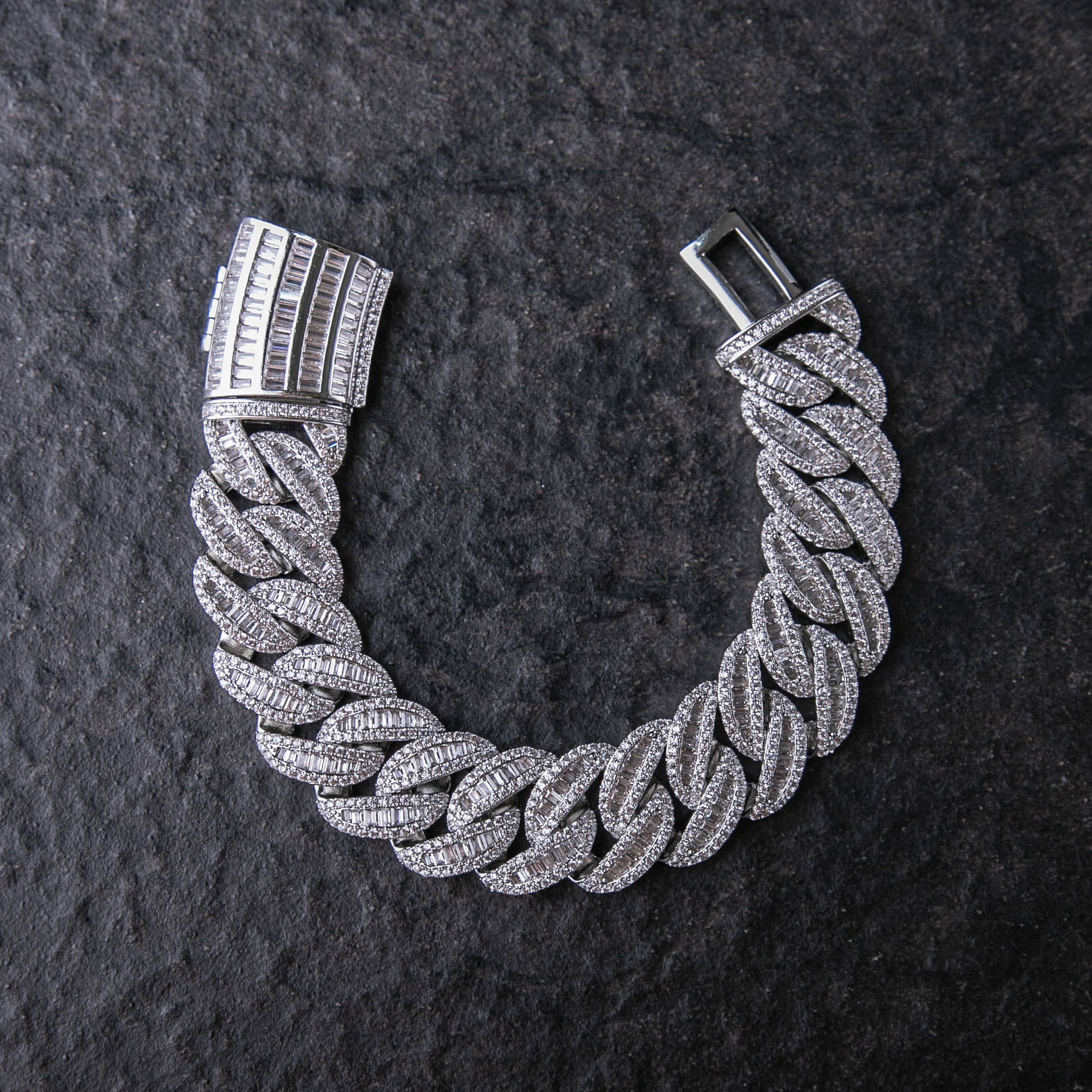 20mmT方混鑲邁阿密古巴手鍊