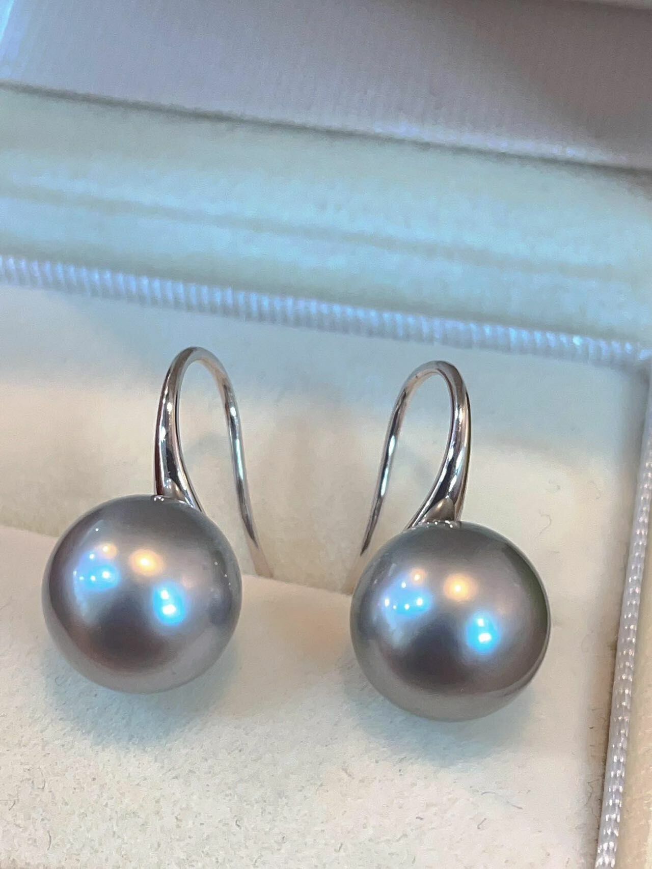 新款❤️大溪地鉑金珍珠耳環 -M