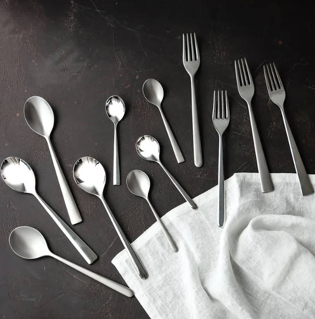 FORGE DE LAGUIOLE | Essentielle 圓柄系列 - 不鏽鋼餐具(叉子/湯匙/茶匙)