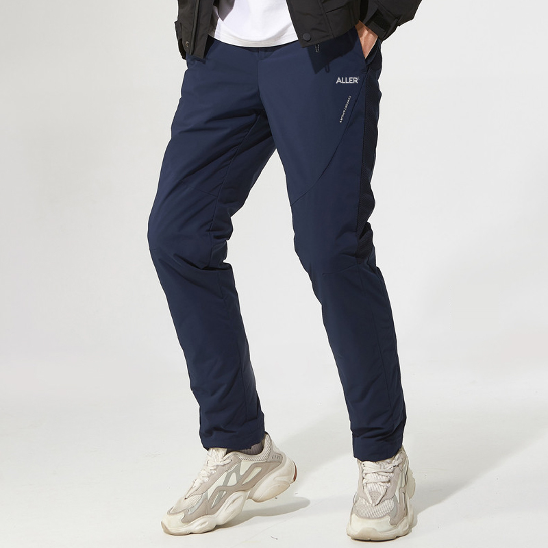 ALLER 開扣羽絨褲 (深藍/黑) 男款 休閒/戶外/日常/保暖/羽絨 24AL2085