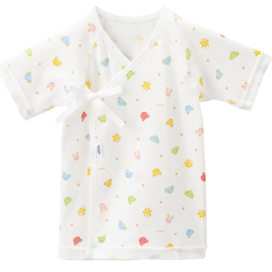 動物頭像純紗針織紗布短內衣