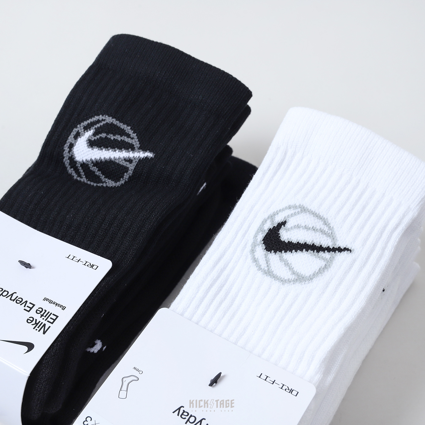 一組三雙  NIKE ELITE EVERYDAY CREW SOCKS 菁英襪 籃球襪 快乾 排汗 運動長襪 高筒襪【DA2123-100】【DA2123-010】
