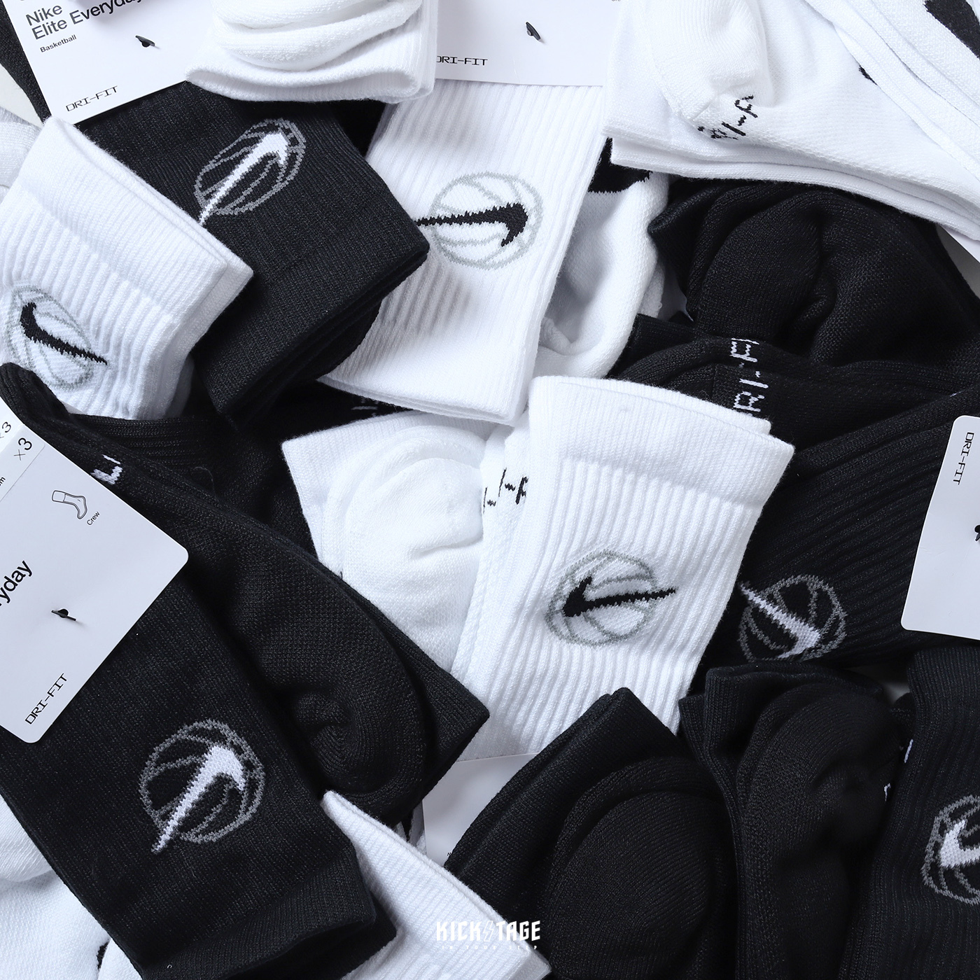 一組三雙  NIKE ELITE EVERYDAY CREW SOCKS 菁英襪 籃球襪 快乾 排汗 運動長襪 高筒襪【DA2123-100】【DA2123-010】