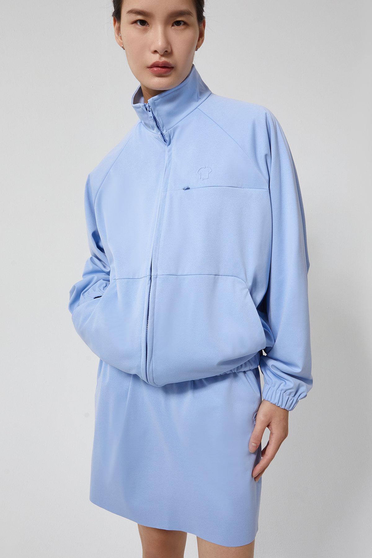 EKO 麂皮夾克 UNISEX（繡球藍）