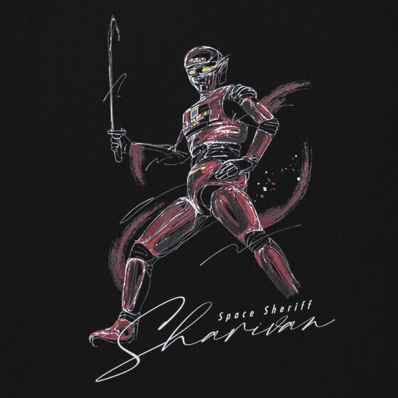 226490 Pbandai 預訂2025/4月 東映ヒーローTシャツ　宇宙刑事シャリバン　ペンタッチ