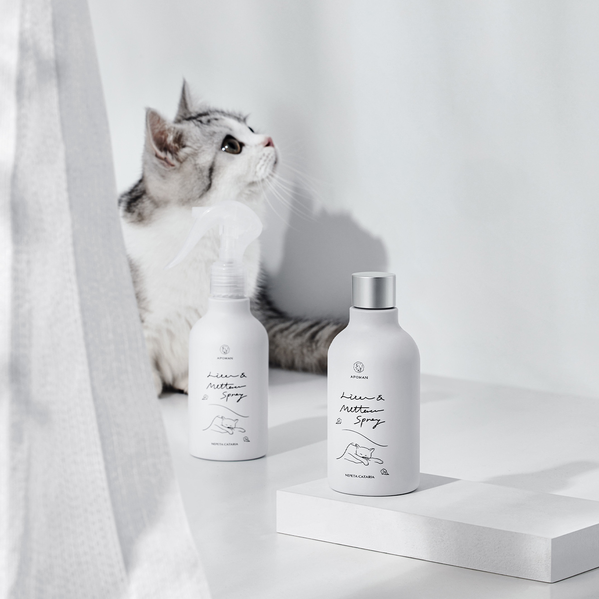 APOMAN 北美荊芥衣物與寢具驅蟎噴霧/噴頭 [貓狗友善] (純貓薄荷成分) - Noda labs