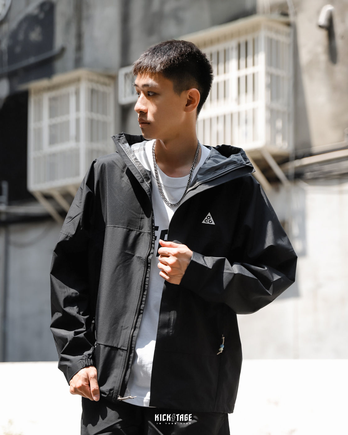 男款 NIKE AS M ACG Storm-FIT 'Cascade Rains' JKT 黑色 灰色 機能 防水 防風 風衣 連帽外套【DV9416】NKTF