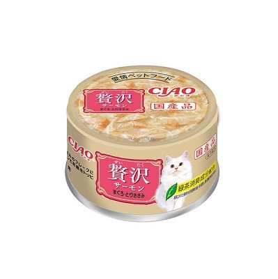 CIAO 奢華罐頭 三文魚+吞拿魚+雞肉 80g A-143【原箱24 罐】