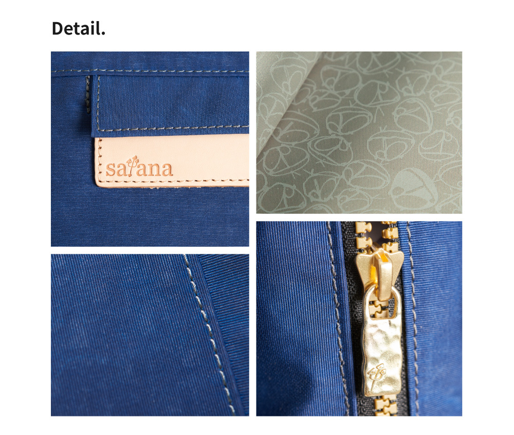 satana Soldier 暖洋洋手提斜背包 海軍藍色 SOS2240-225 細節特寫圖