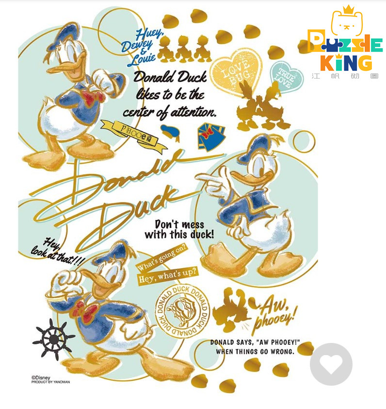 唐老鴨 (鍍金風格) (迷你尺寸)