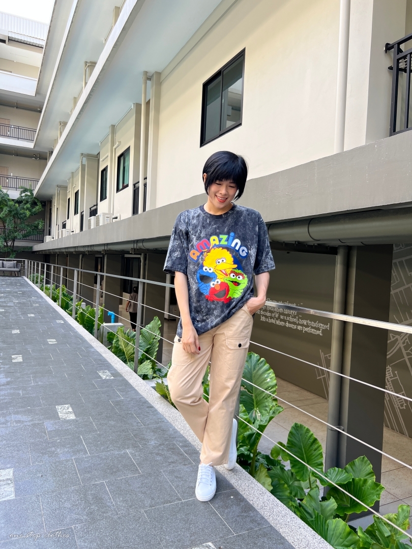 泰國渲染芝麻街餅乾怪獸T