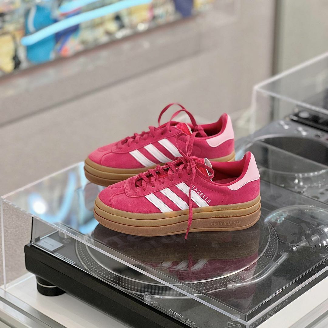Adidas Originals Gazelle Bold Lisa同款 橄欖綠 玫瑰粉 結構 厚底 增高 ID6997 ID6998
