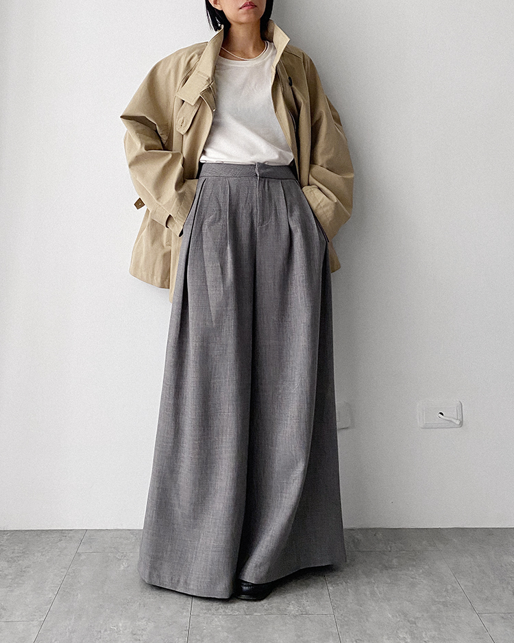 MFO-2399 斗篷式風衣外套 ᴋʜᴀᴋɪ