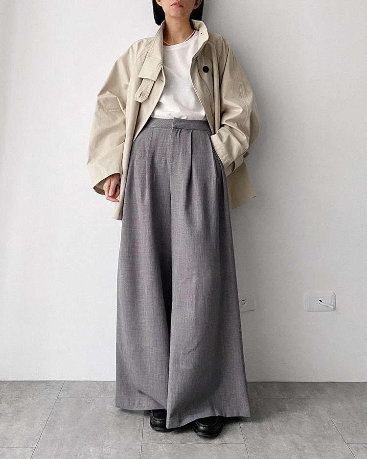 MFO-2399 斗篷式風衣外套 ʙᴇɪɢᴇ