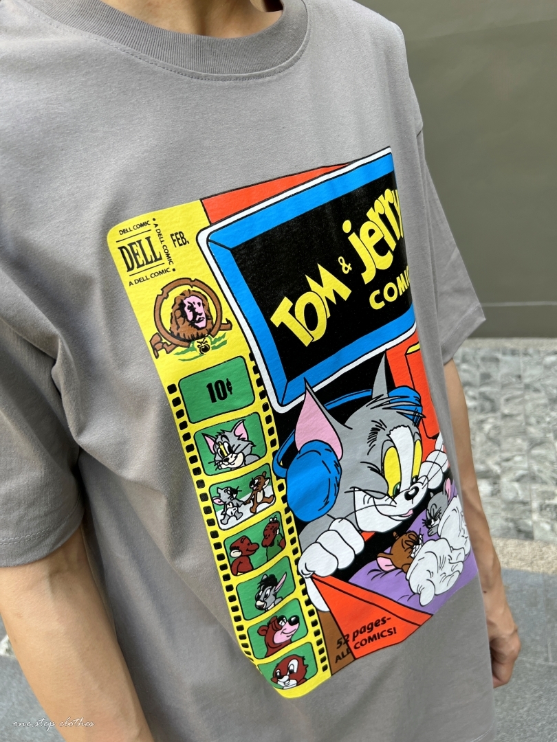 泰國TOM&JERRY漫畫俏皮T (灰)