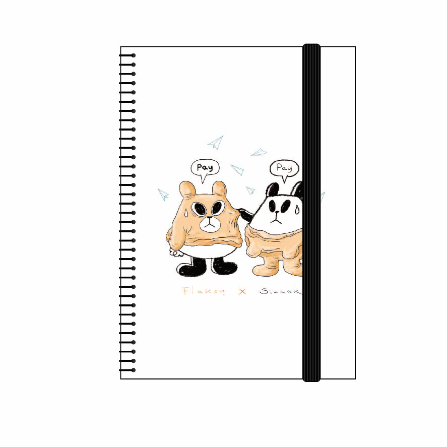 白色皮皮有古怪「又係記事簿冇事記乜好」硬皮肥Note Book