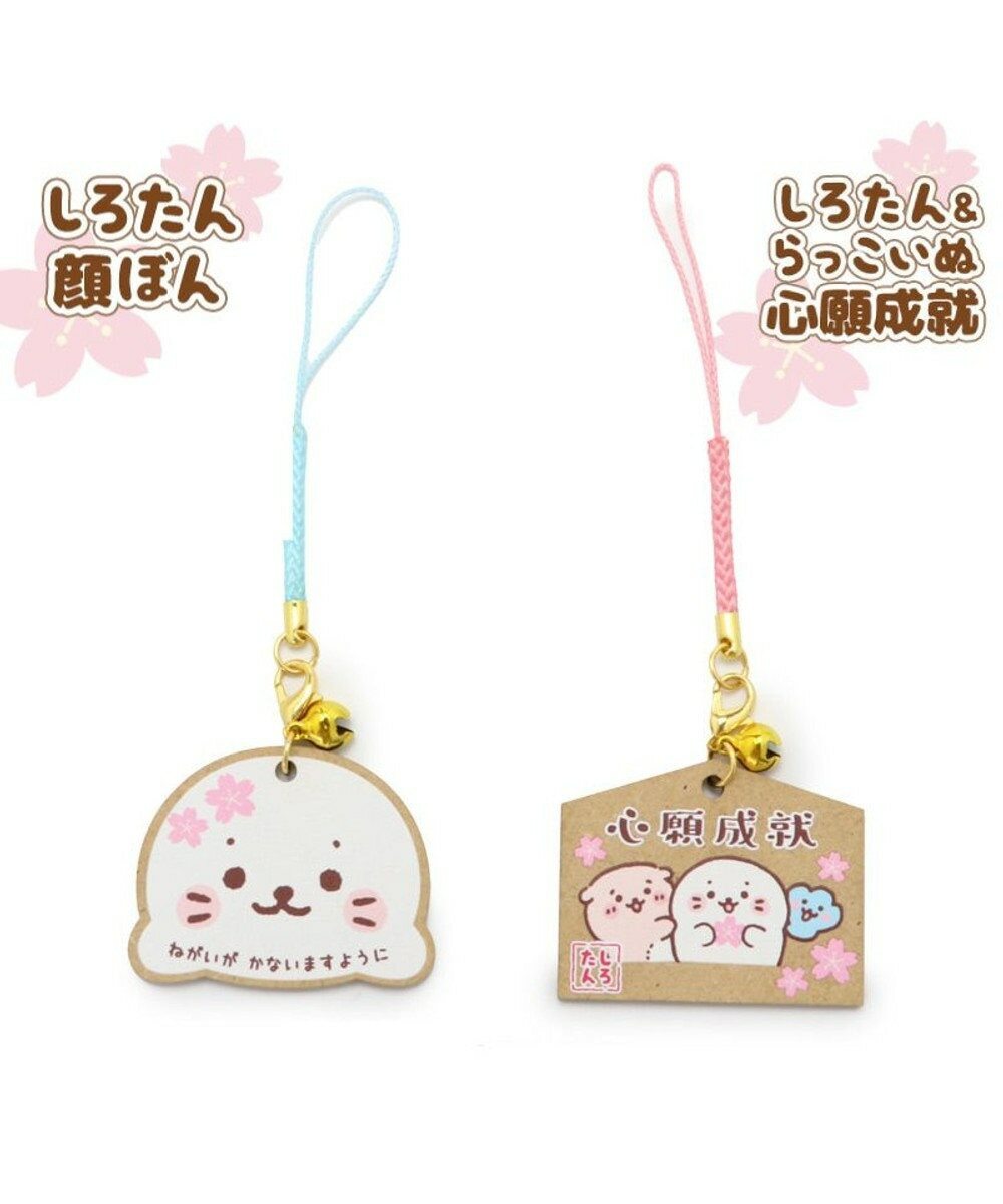 Sirotan 木製繪馬 小白大臉/春櫻 心想事成