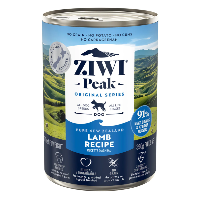 ZIWI® Peak Wet Dog Food Lamb Recipe．170g/390g