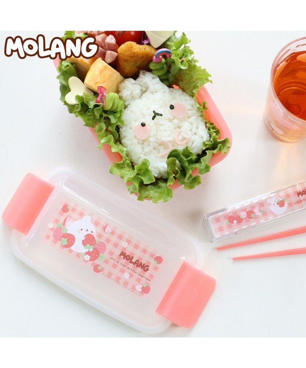 MOLANG萌浪兔 便當盒 草莓繪