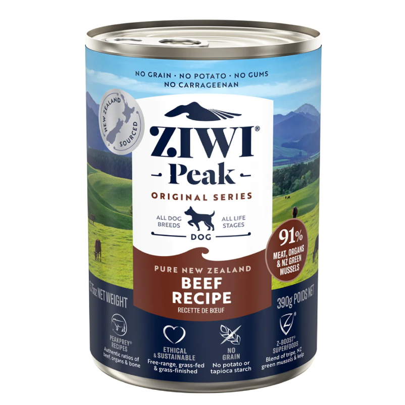 ZIWI® Peak Wet Dog Food Beef Recipe．170g/390g