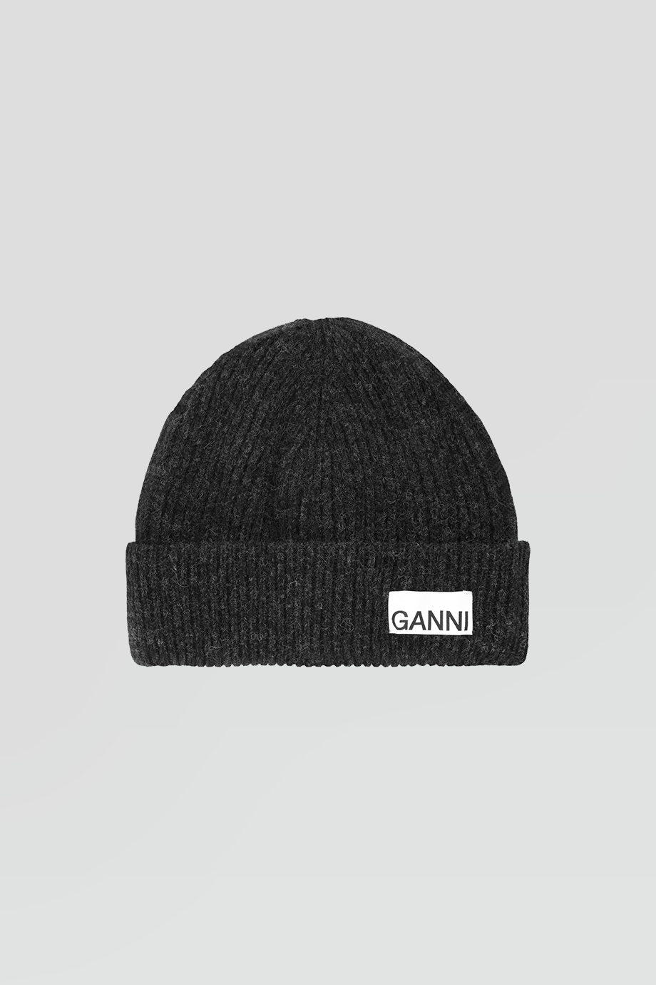 GANNI｜LIGHT BEANIE LOGO針織毛線帽