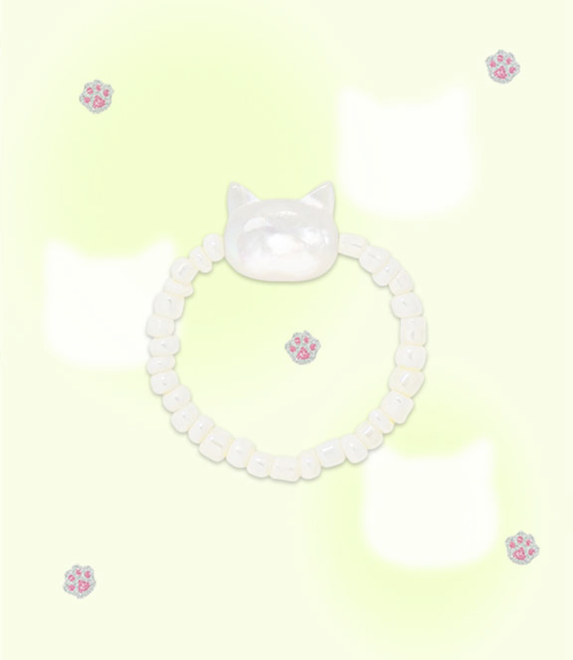 Almost Blue - KITTY PEARL RING