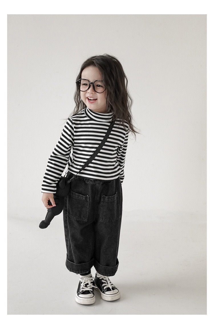 五色經典柔軟條紋上衣