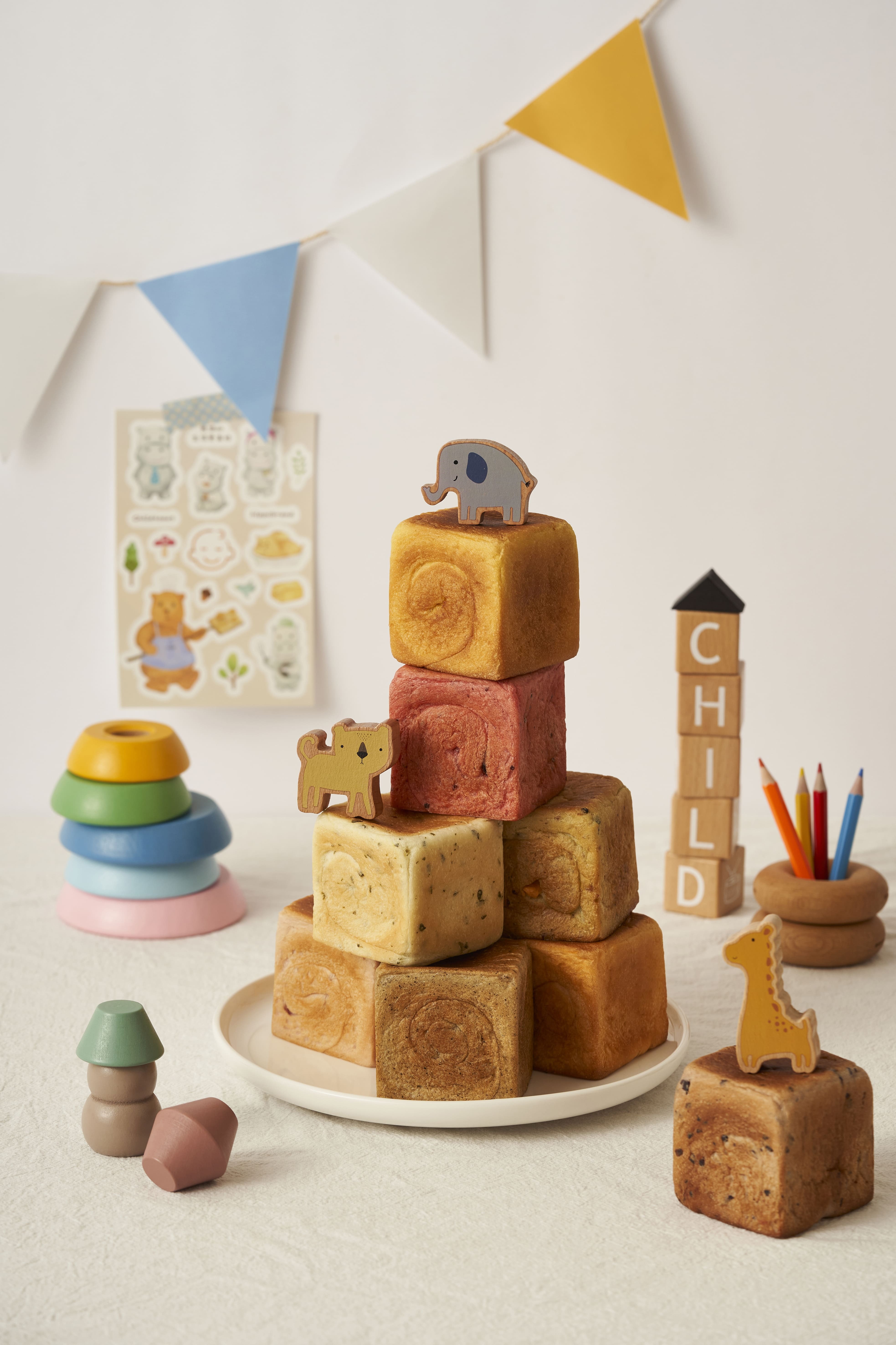 積木吐司 - 綜合口味1包（9入）