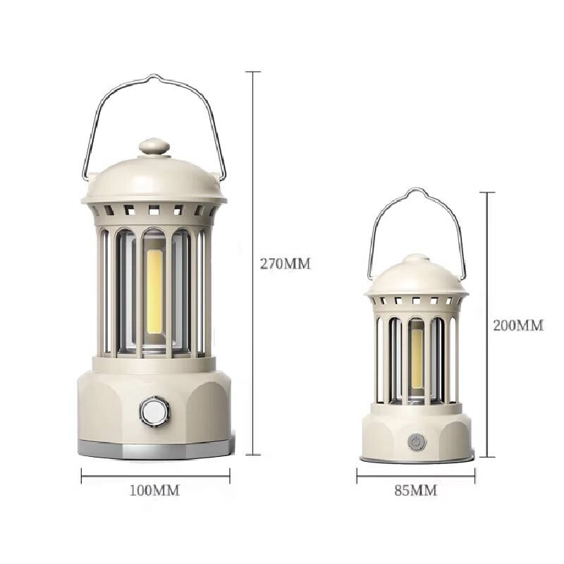 【黎陽】復古風充電式露營燈 4色(大款/小款) 露營/提燈/氛圍/夜燈 80CTB800
