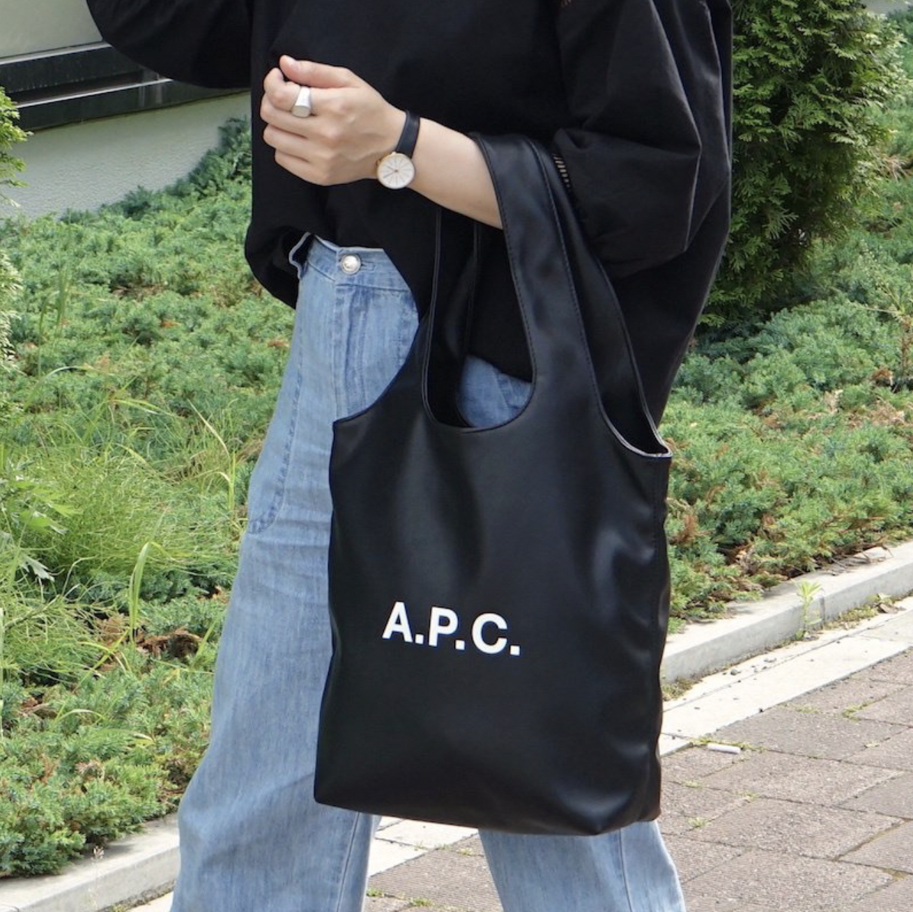 A.P.C. - Logo-Print Cotton-Corduroy Tote Bag - Green A.P.C.