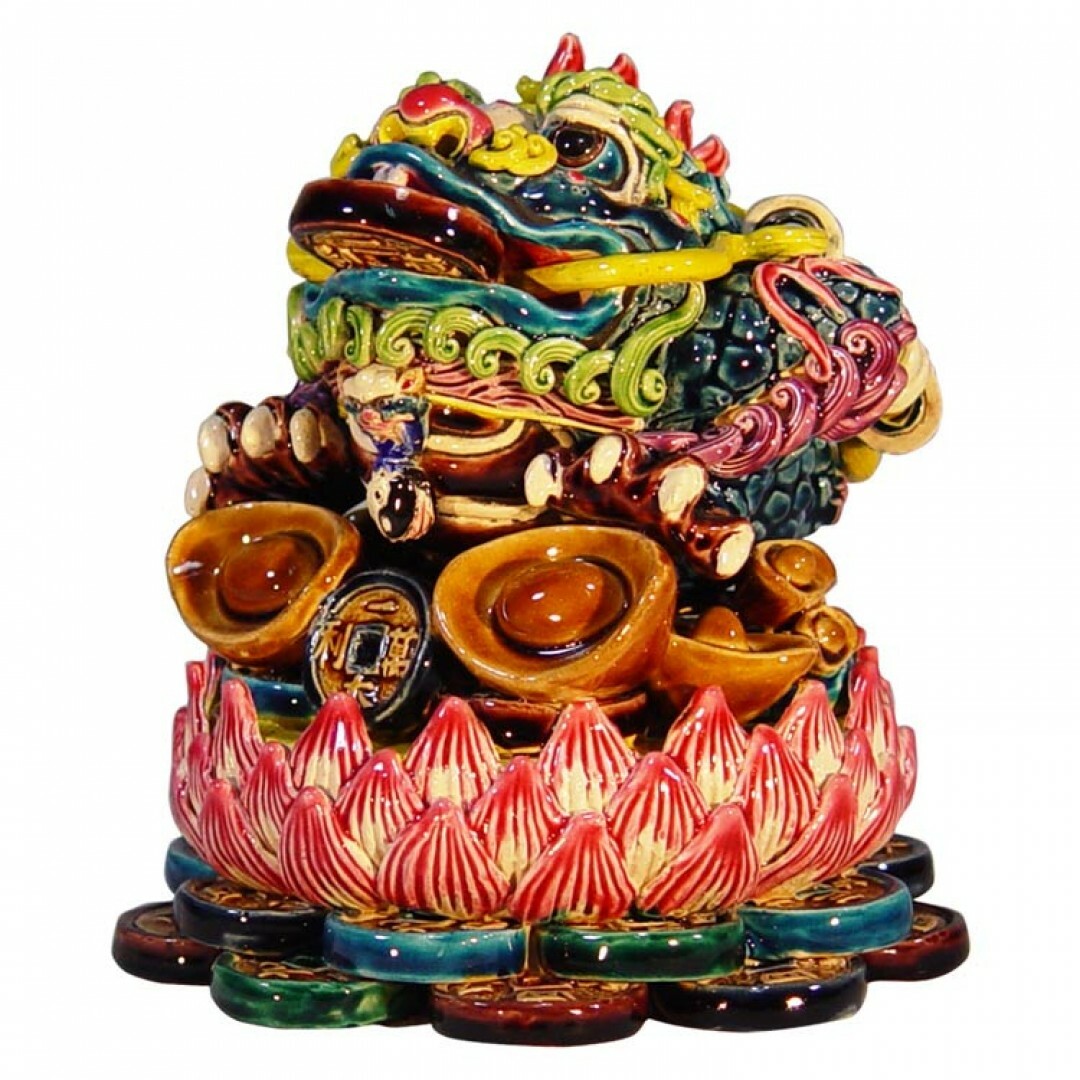 台灣國寶交趾陶｜三腳金蟾蜍M