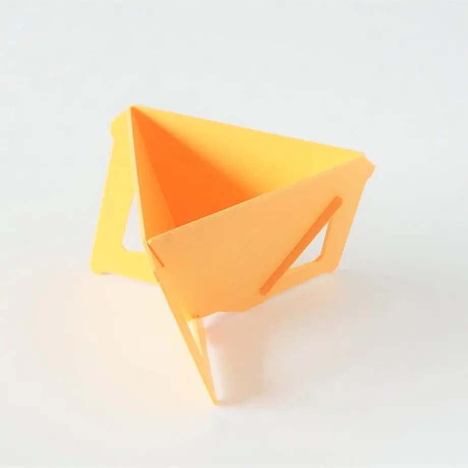Munieq Tetra Drip 02P 簡約攜帶型濾泡咖啡架- 黃(大)
