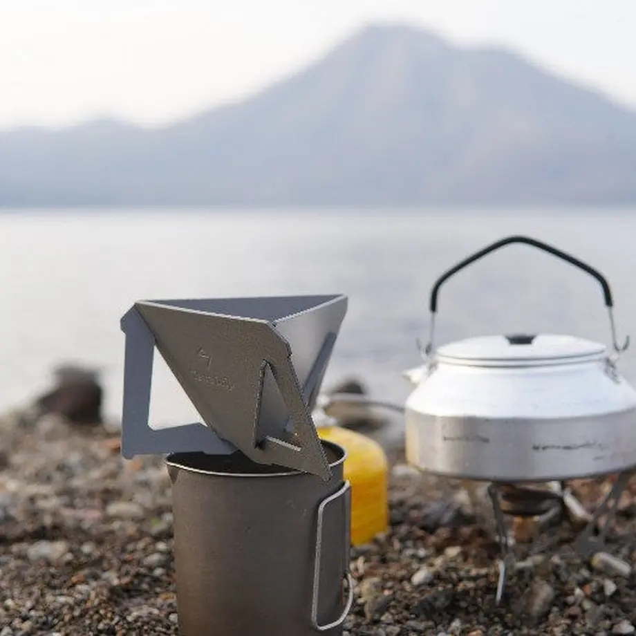 Munieq Tetra Drip 02P 簡約攜帶型濾泡咖啡架- 藍(大)