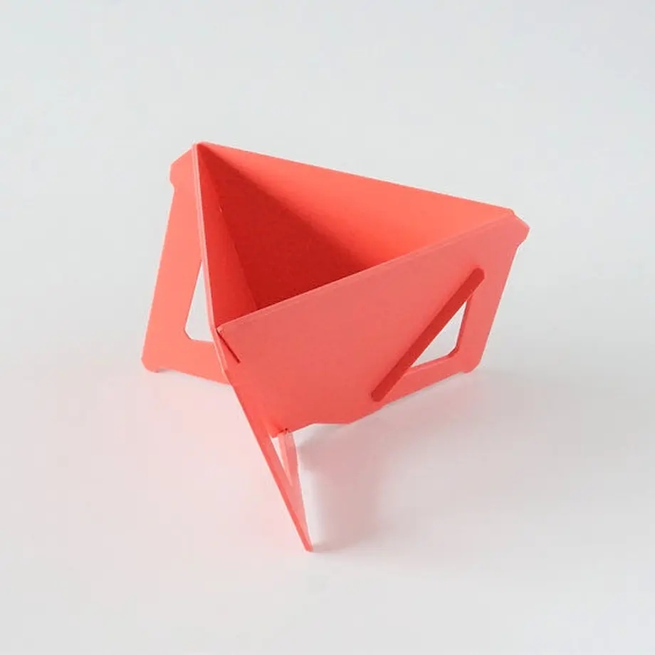 Munieq Tetra Drip 02P 簡約攜帶型濾泡咖啡架- 紅(大)