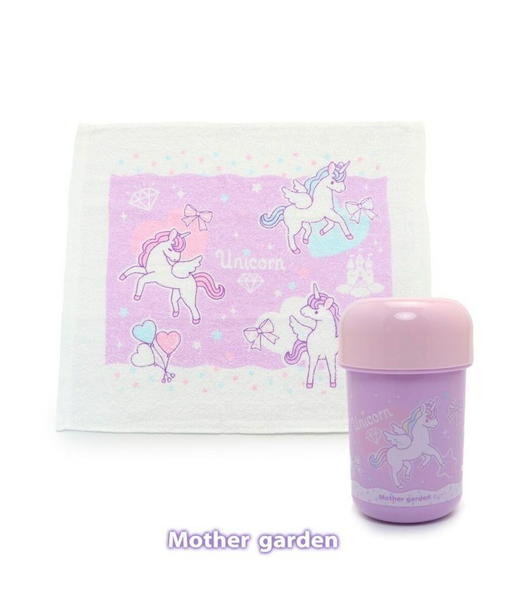 Usamomo萌兔桃桃-毛巾收納組 幸福獨角獸