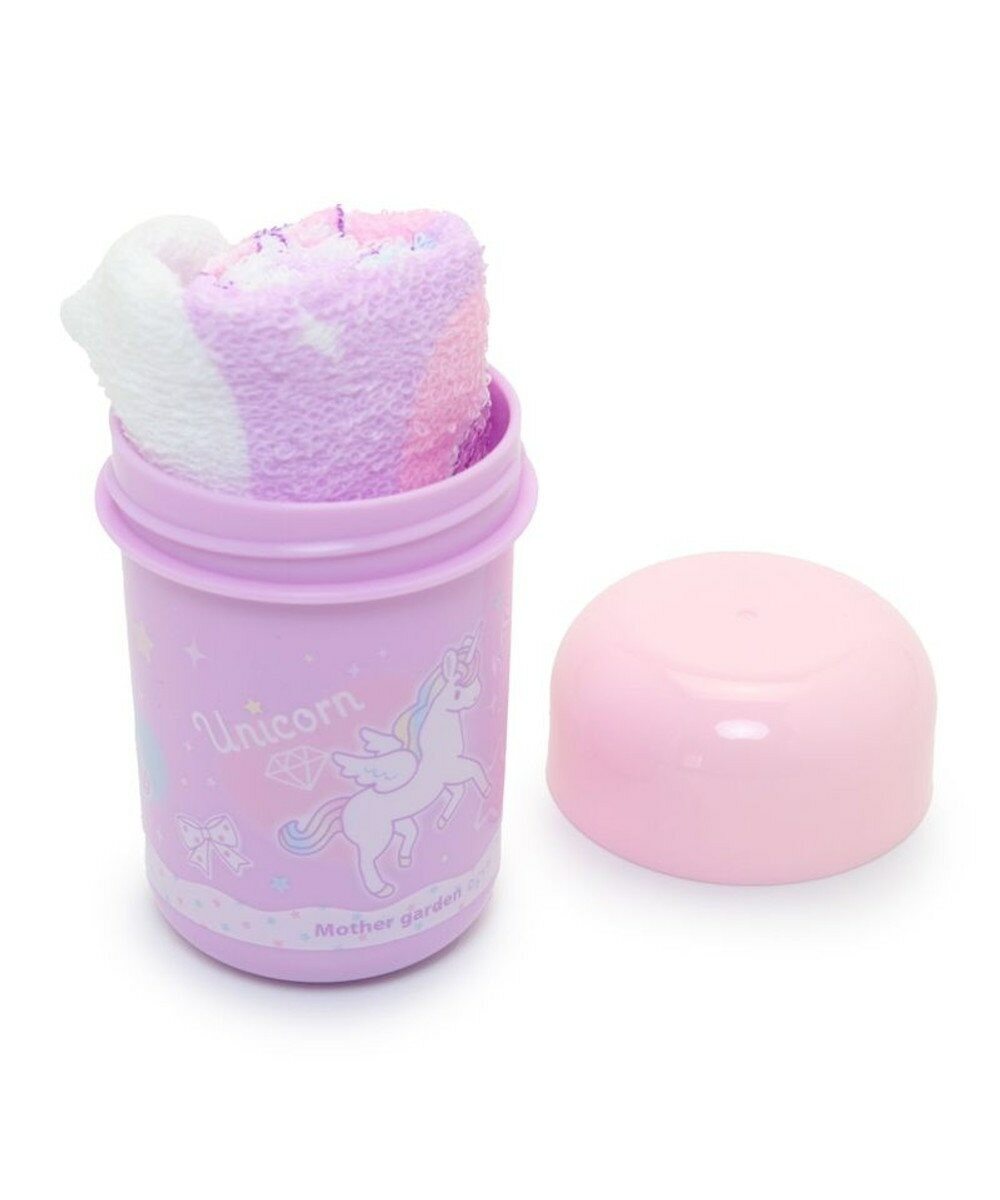 Usamomo萌兔桃桃-毛巾收納組 幸福獨角獸