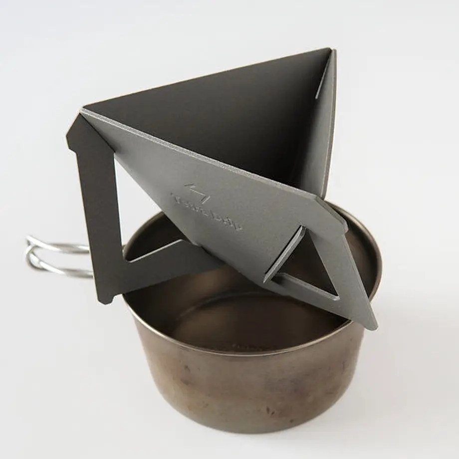 Munieq Tetra Drip 02P 簡約攜帶型濾泡咖啡架- 灰(大)