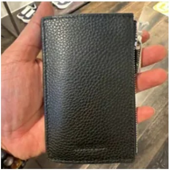 [S] TRUSSARDI WALLET ID CARD HOLDER COW LEATHER,BLACK, 8051932775766 (STJ128)