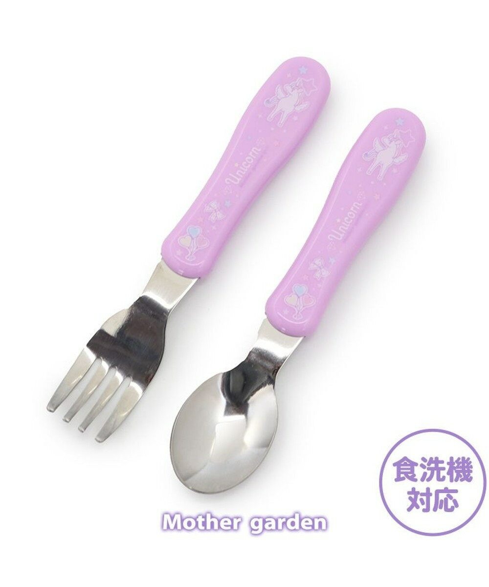Usamomo萌兔桃桃- 幸福獨角獸 湯匙/叉子/筷子