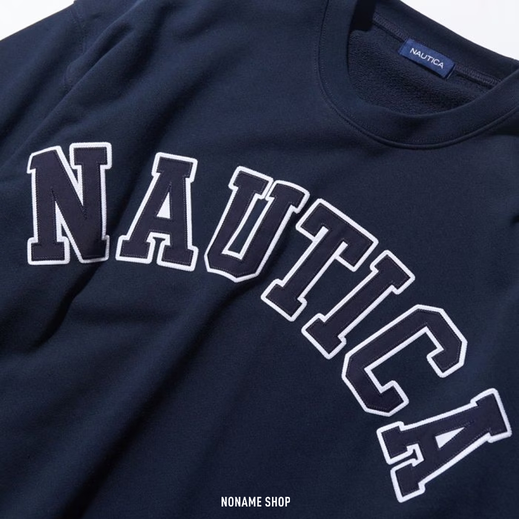NAUTICA ARCH LOGO CREWNECK SWEATSHIRT 大LOGO 大學T 六色 (男款)