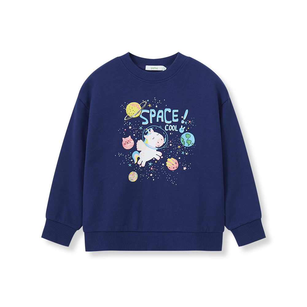 Long-sleeved Printed Sweatshirt