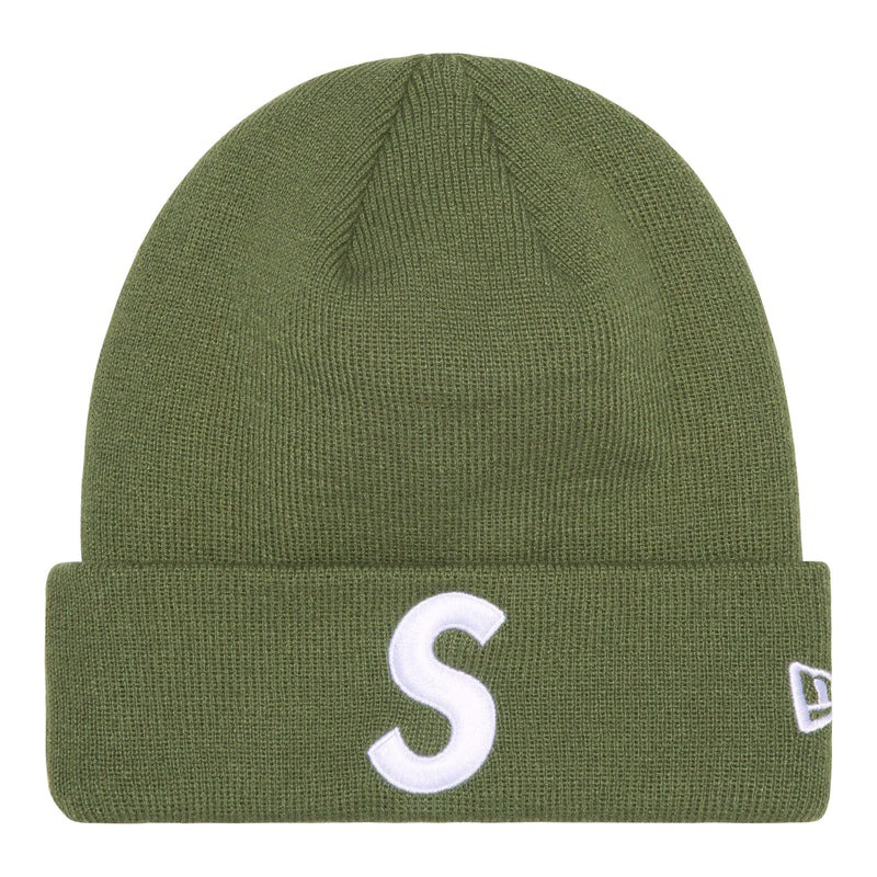 Supreme New Era S Logo Beanie Olive 橄欖綠 毛帽  FW23BN42-OE [台灣現貨]