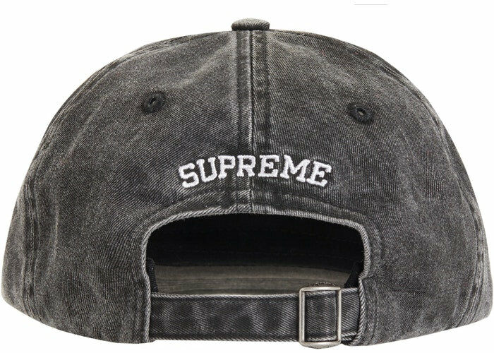 Supreme Pigment Print S Logo 6-Panel (FW23) Black 黑棒球帽