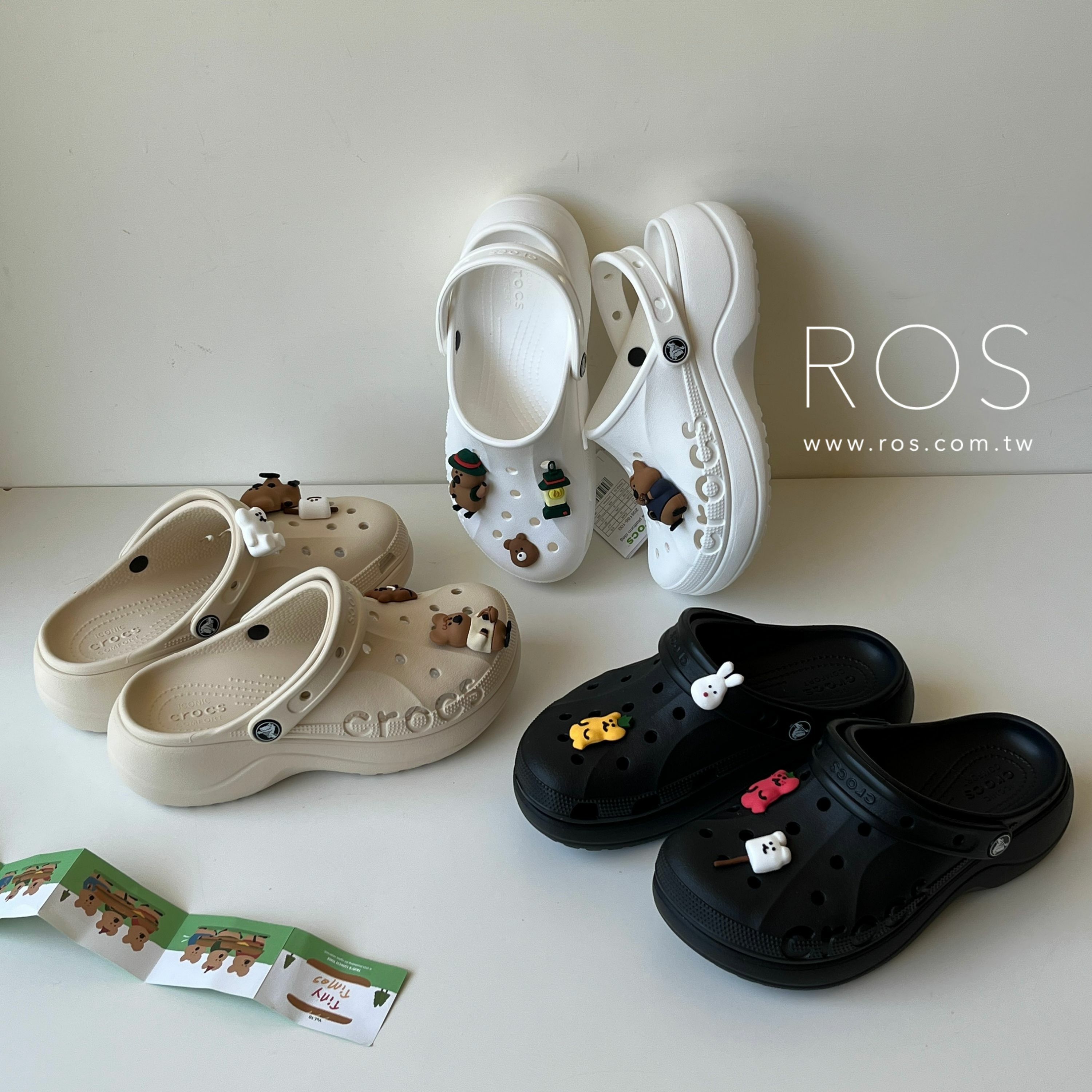 Crocs 厚底雲彩鞋 (3colors)