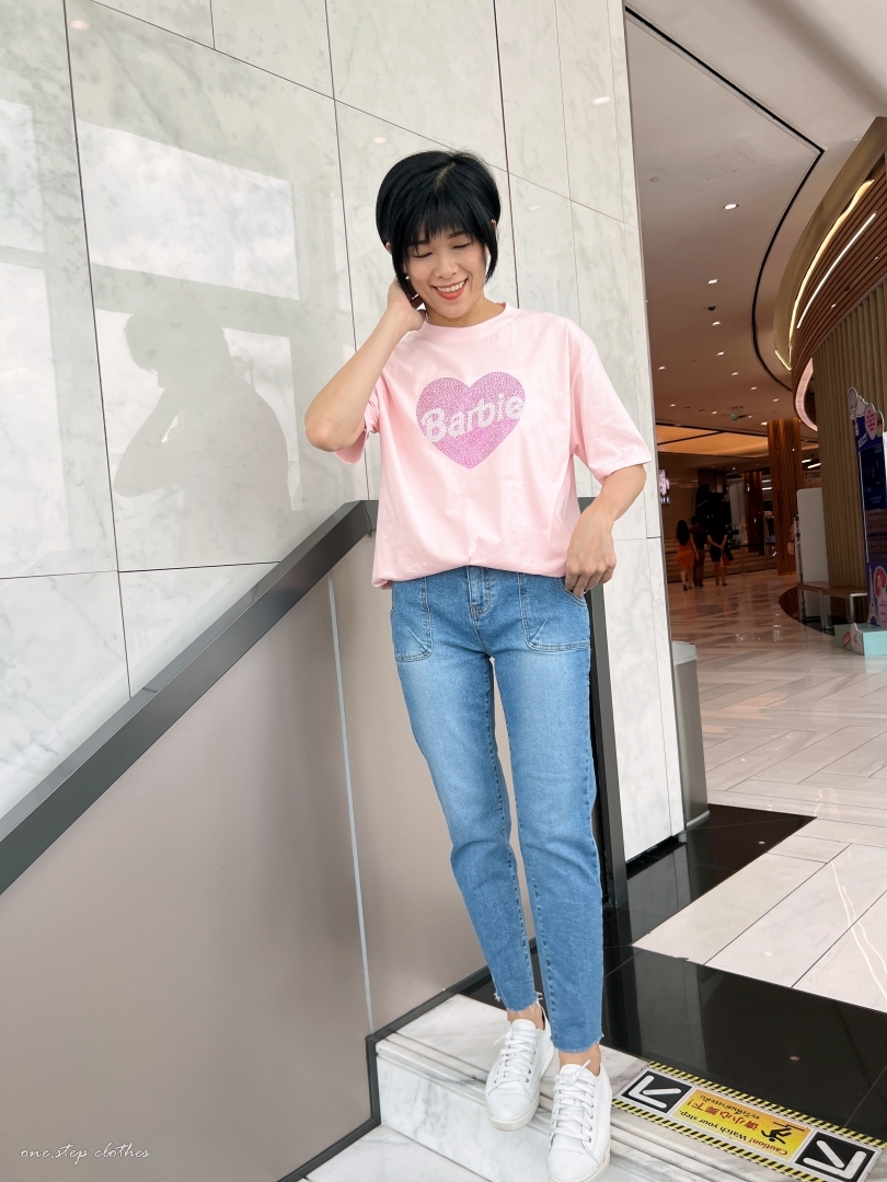 泰國美美Baribe水鑽T (粉)